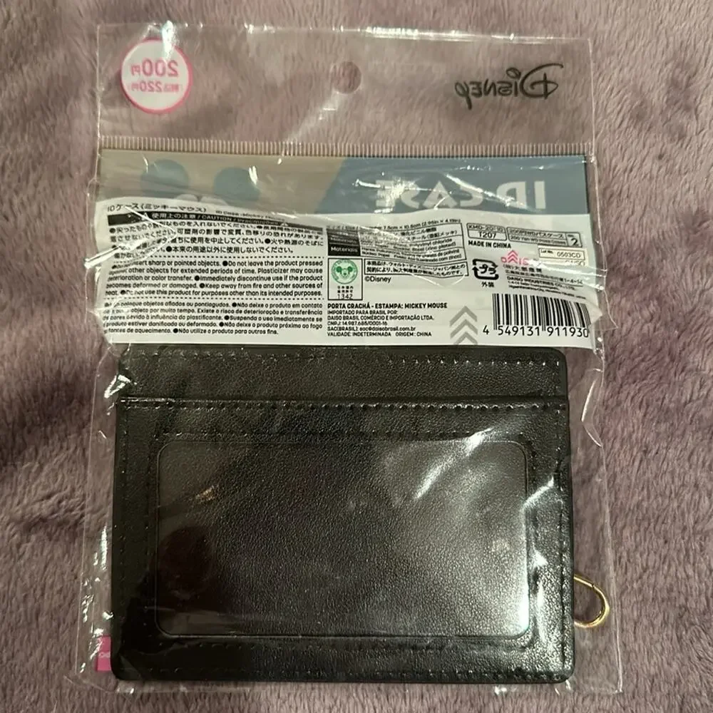 NWT Disney Mickey Mouse ID Wallet Case black
